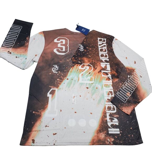 FLAN LABS Rocket Soccer Jersey Mens XL Graphics Breathable Lightweight NWT - Picture 2 of 11